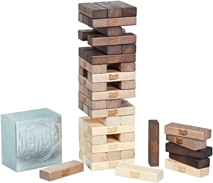 Hasbro Gaming Jenga Rustic Series Edition Wooden Stacking Game (C2314EU4)