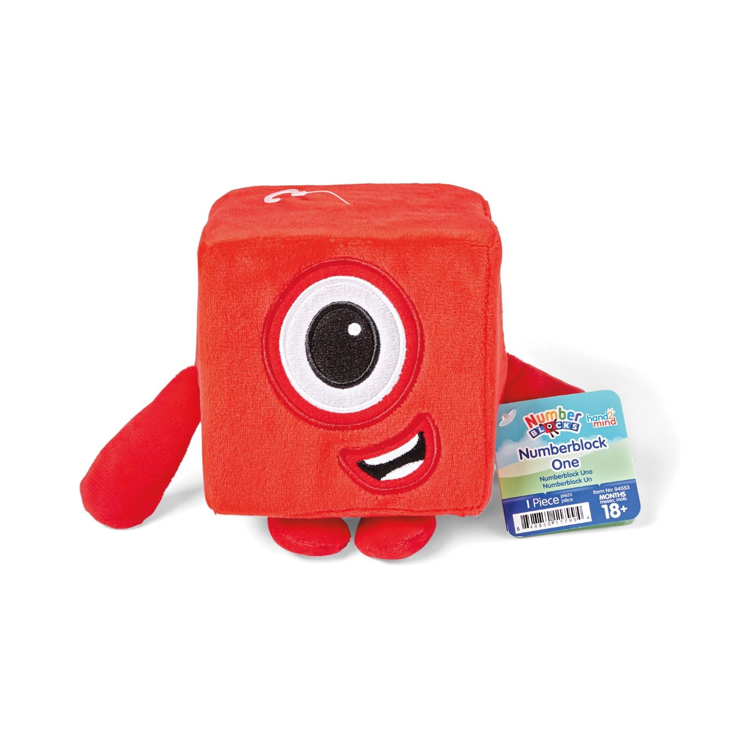 Learning Resources Numberblocks One Plush Toy | Red | Ages 18 Months+