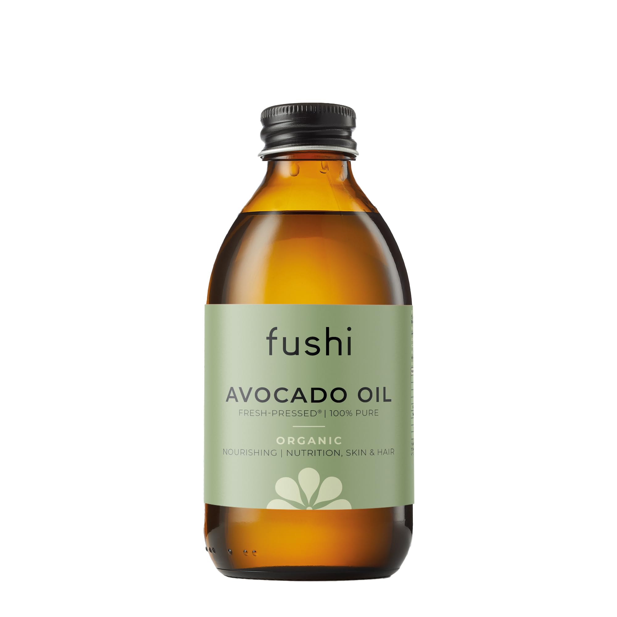 Fushi Avocado Organic Oil - 100ml Extra Virgin Cold Pressed | Vegan | Cooking Oil
