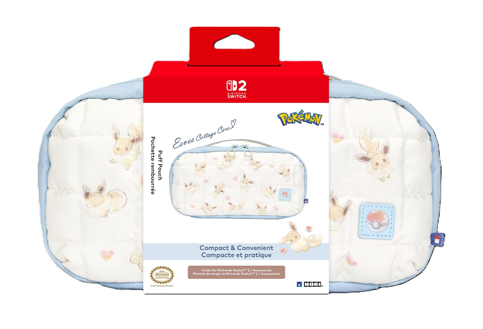 Hori Puff Pouch Eevee Cottage Core [Nintendo Switch 2]