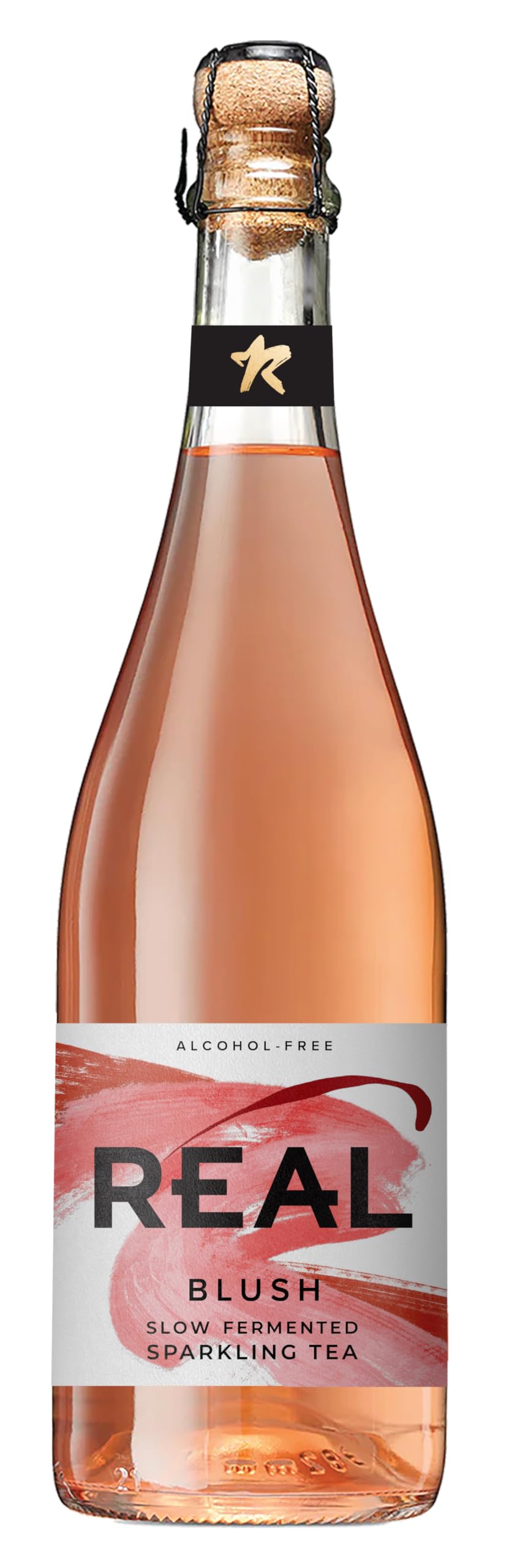 REAL Kombucha Blush Slow Fermented Sparkling Tea - 750ml | 100% Natural | Alcohol-Free