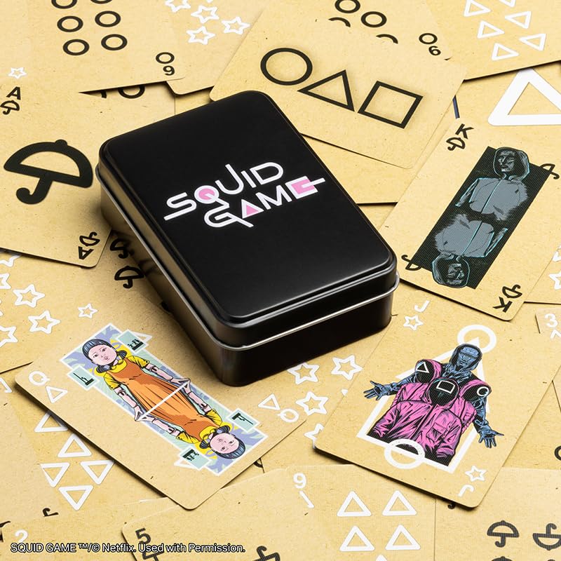 Paladone Squid Game Illustrated Playing Cards - Officially Licensed Netflix Designs | Cardboard