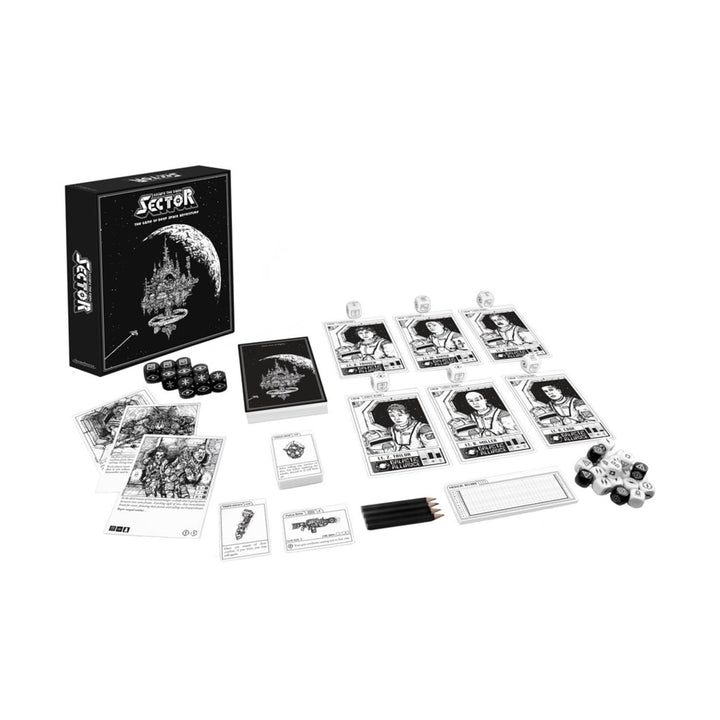 Themeborne | Entkomme dem dunklen Sektor | Brettspiel | 1 - 4 Spieler | Ab 14 Jahren | 45
