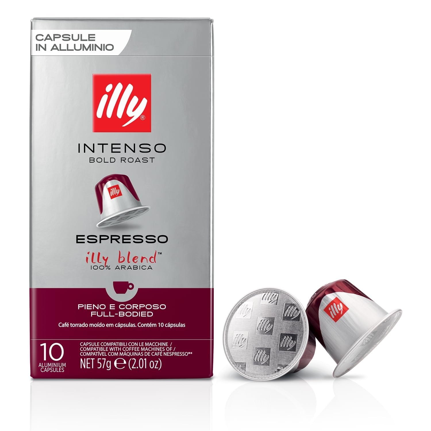 illy Coffee Nespresso Compatible Capsules - Intenso Roast, 100% Arabica, Aluminium | 10 Count 1