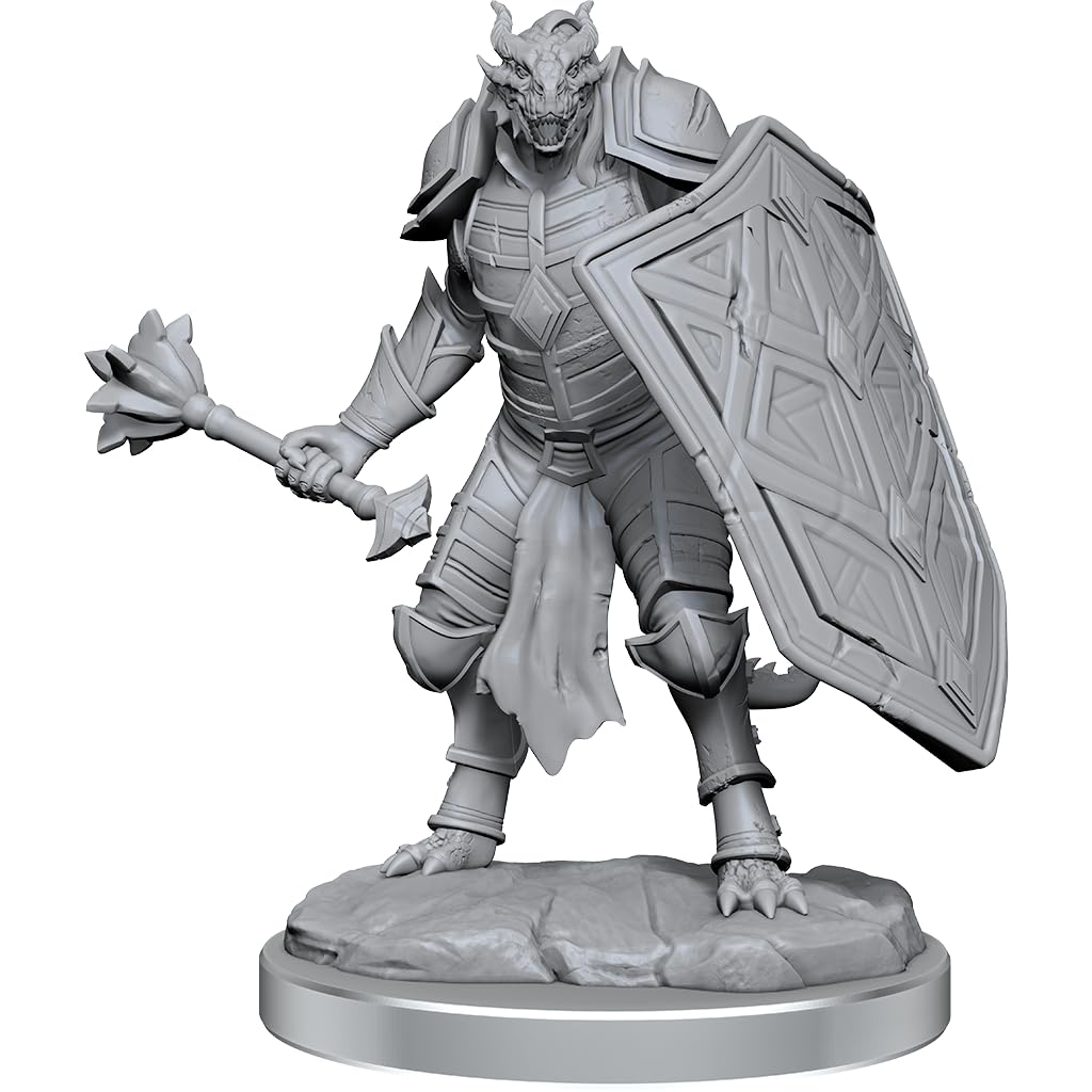 WizKids Nolzur's Marvelous Miniatures - Dragonborn Clerics | Plastic Resin | 2-Count Pack 1