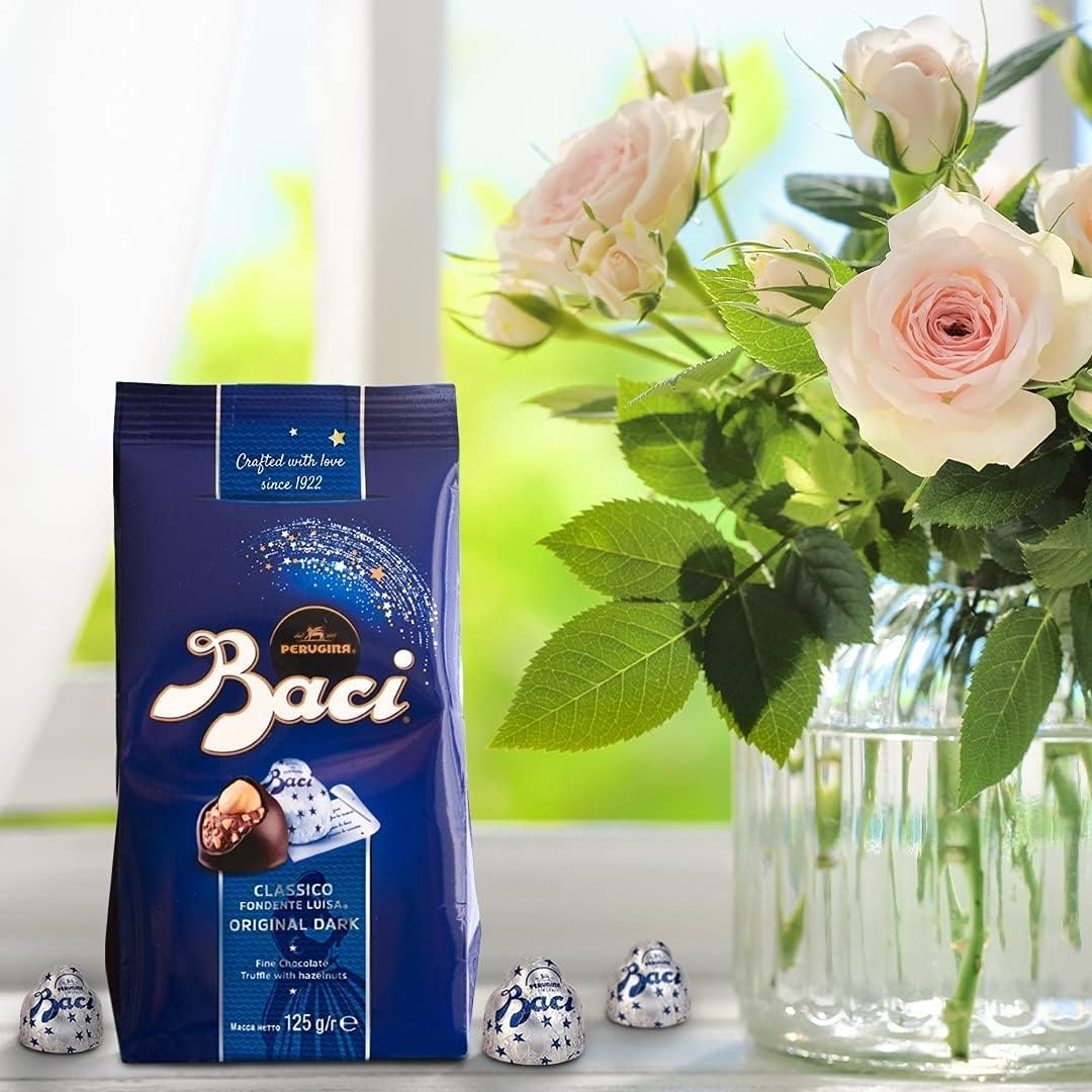 Baci - Original Dark Chocolate Praline Truffles with Hazelnut, 125g