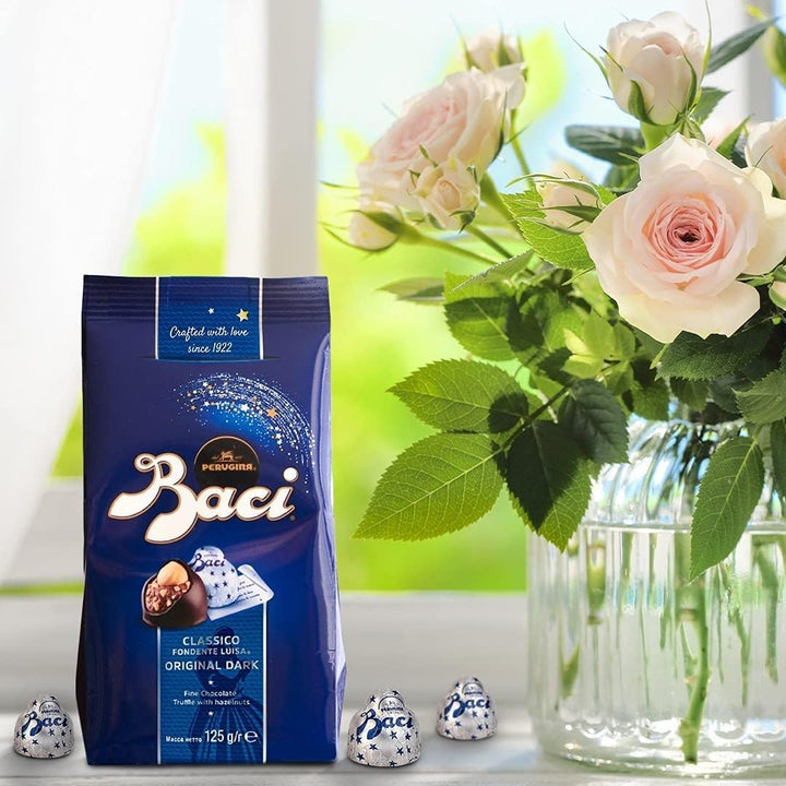 Baci - Original Dark Chocolate Praline Truffles with Hazelnut, 125g