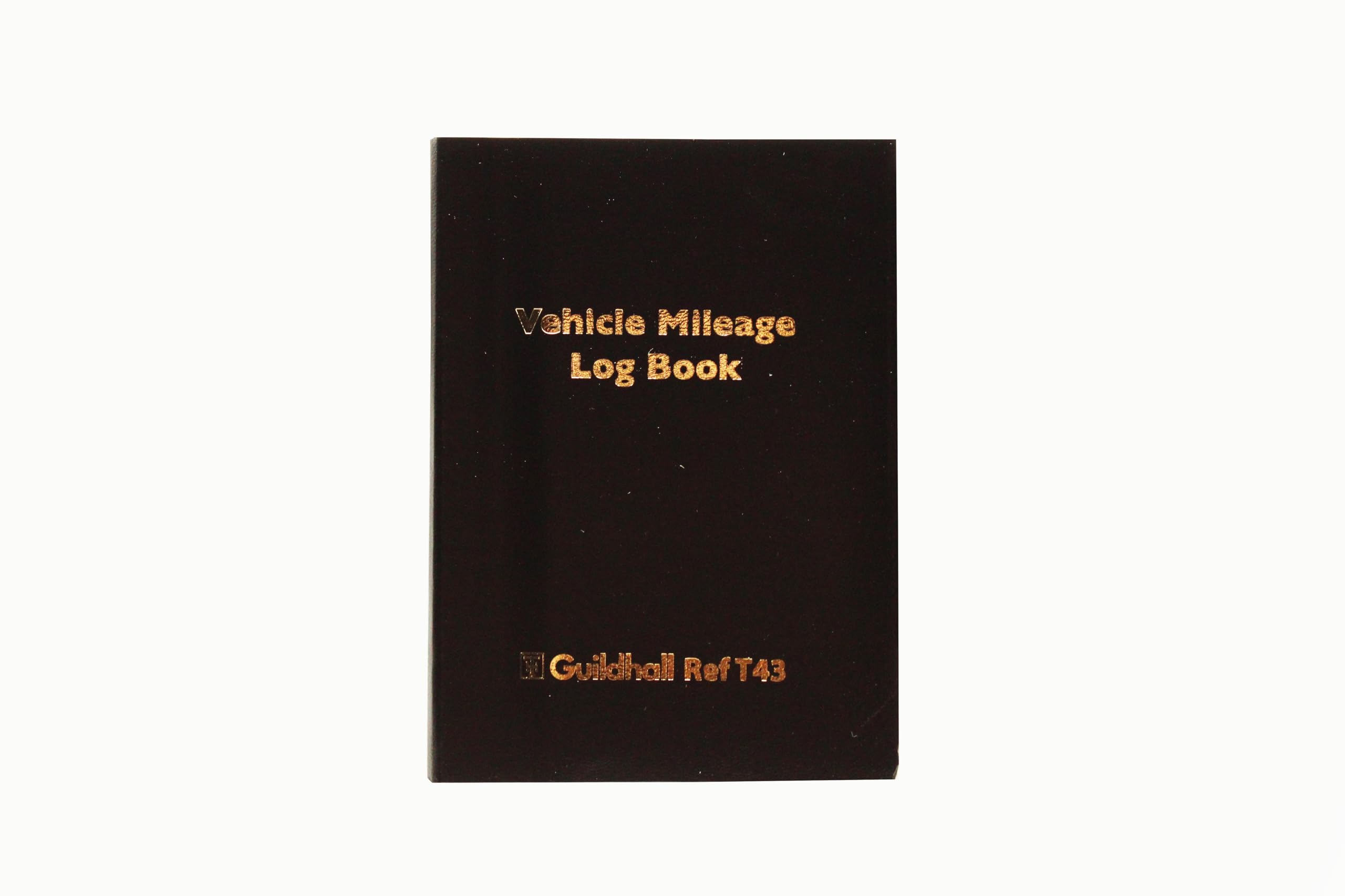 Exacompta Guildhall Vehicle Mileage Log Book - 60 Pages | 14 Entries/Page | Black Vinyl Cover