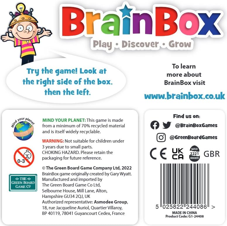 Brainbox British History (Refresh 2022) Kartenspiel, ab 8 Jahren, 1+ Spieler, 10 Minuten