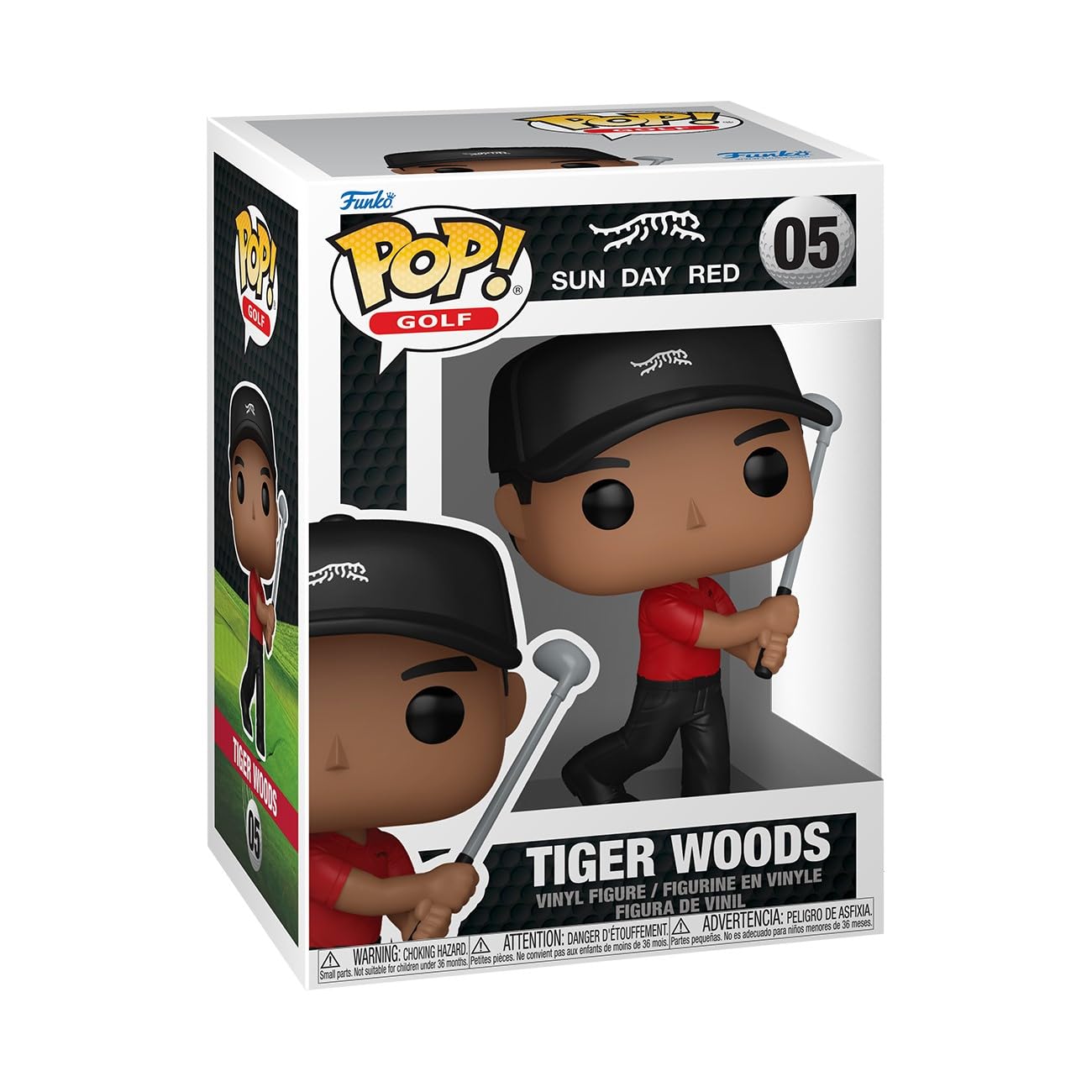 Funko POP! Golf: Tiger Woods - (Swing) Collectible Vinyl Figure | 3.75 Inches Tall
