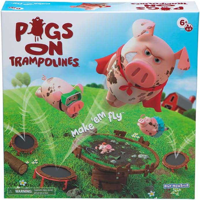 PlayMonster Pigs on Trampolines Board Game 1