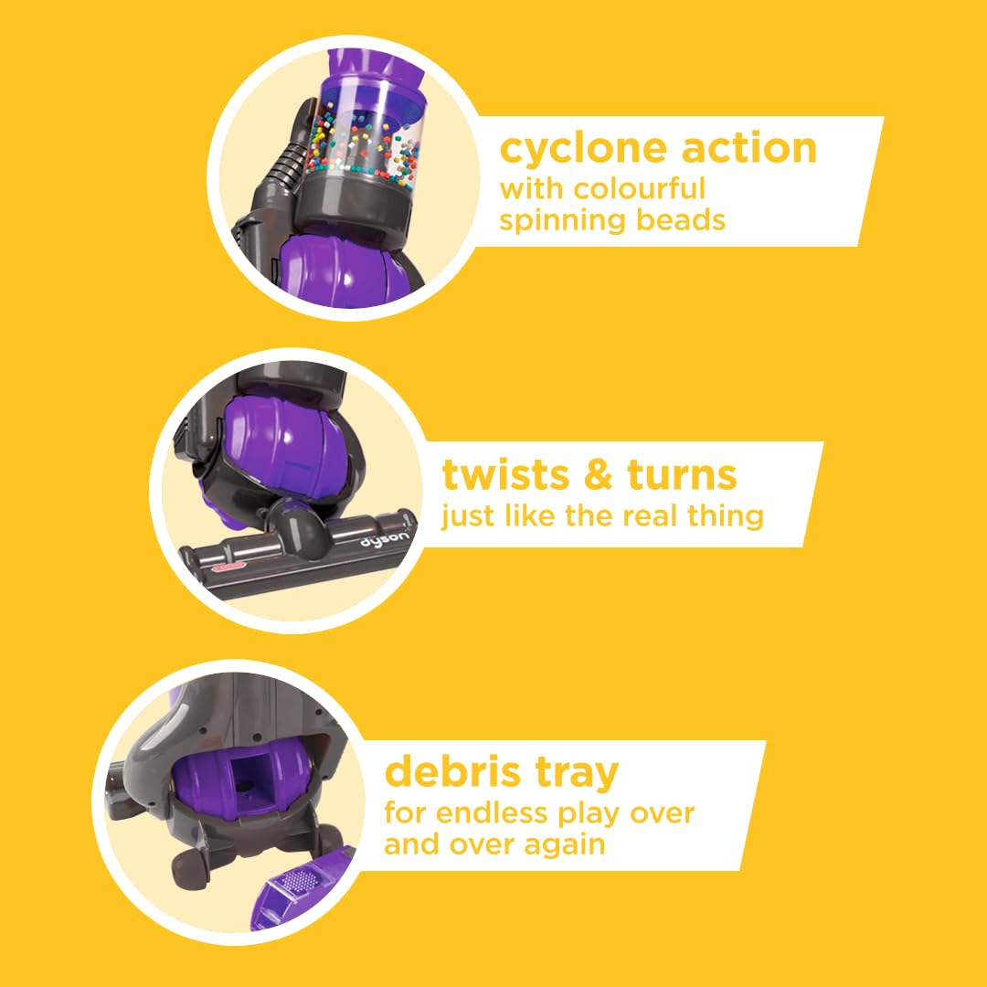 Casdon Dyson Ball Replica Vacuum Toy - Realistic Role-Play Action | Ages 3+ | Purple 3