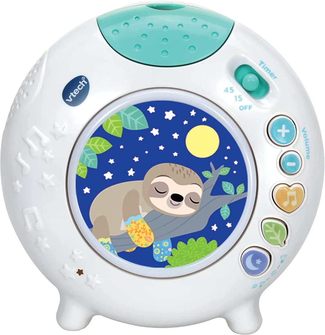 VTech Baby Sleepy Sloth Cot Light with Colourful Light Projection, Soothing Sounds & Timer 1