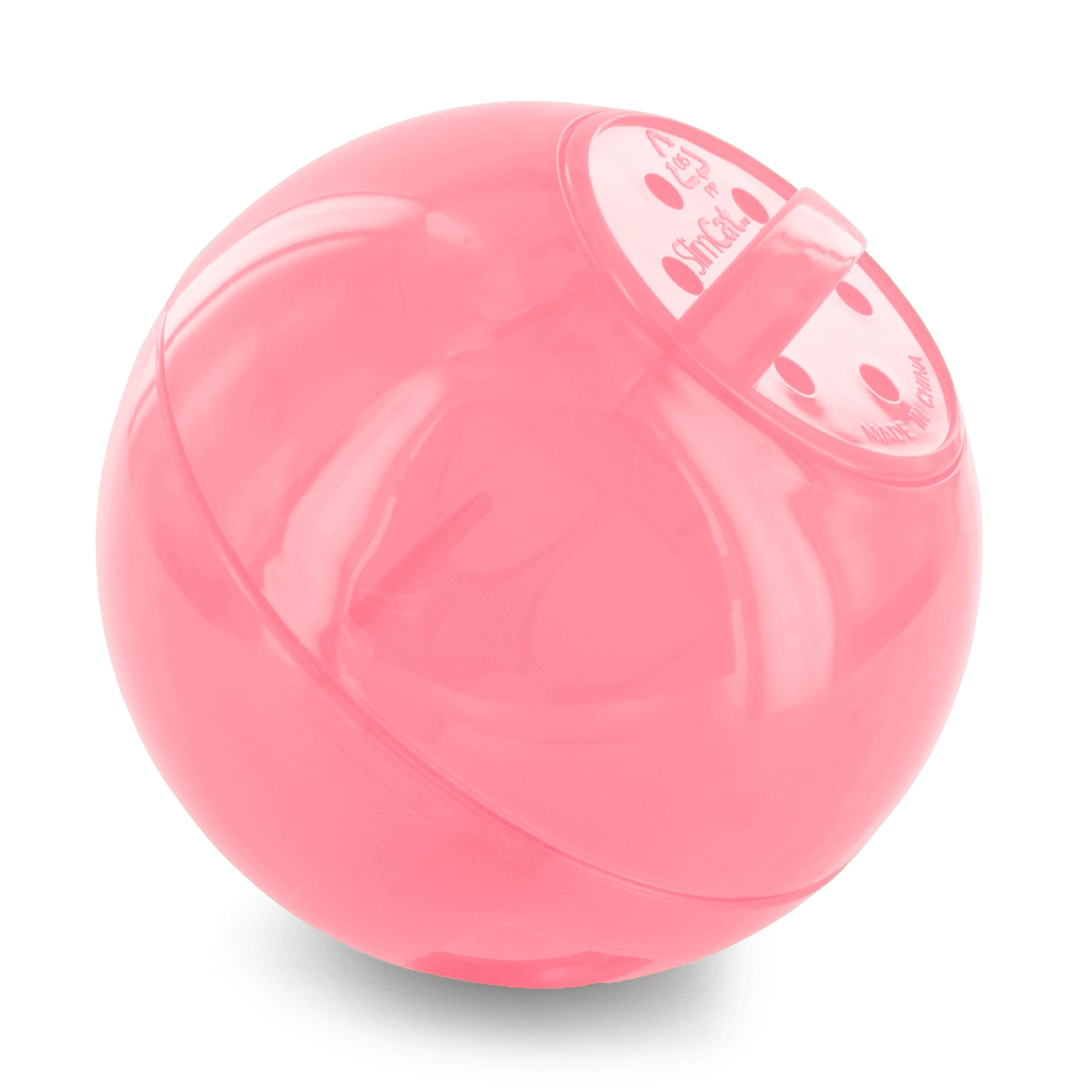 PetSafe SlimCat Interactive Feeder Ball - Adjustable Portion Control for Cats | Pink | Medium 1
