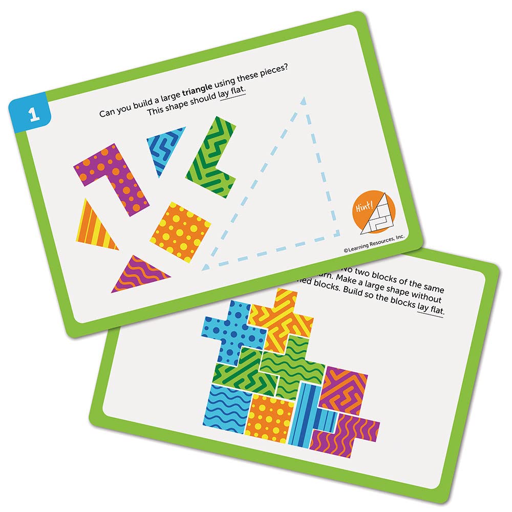 Learning Resources STEM Explorers Brainometry - 2D & 3D Shape Puzzle Challenges for Ages 5+ 10