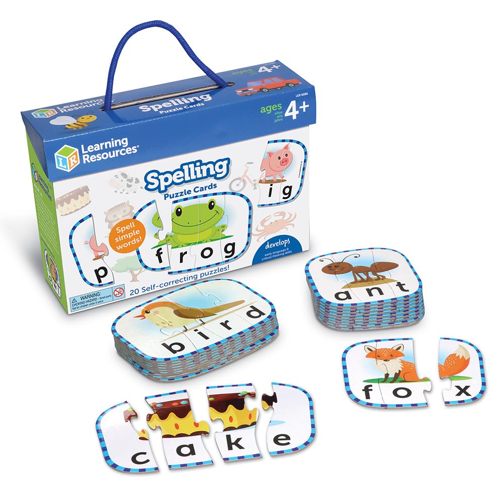 Learning Resources Spelling Cards LER6086 for Preschool Readiness Ages 4-7