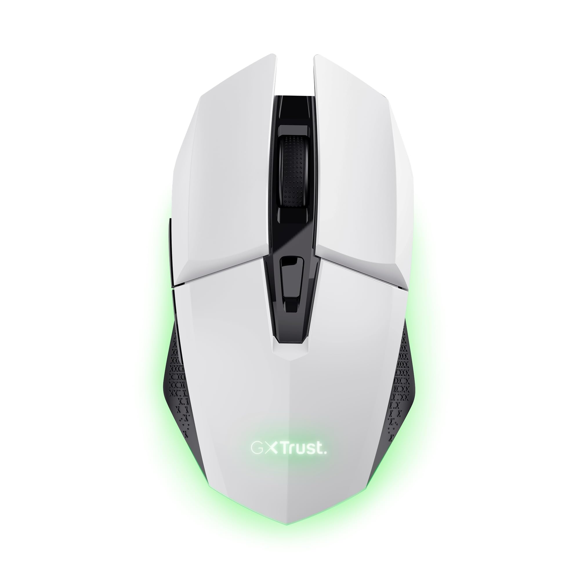 Trust Gaming GXTrust 1108W Vylax Rechargeable Wireless Gaming Mouse – 80h Battery, 800-4800 DPI, RGB Lighting, 6 Buttons, White