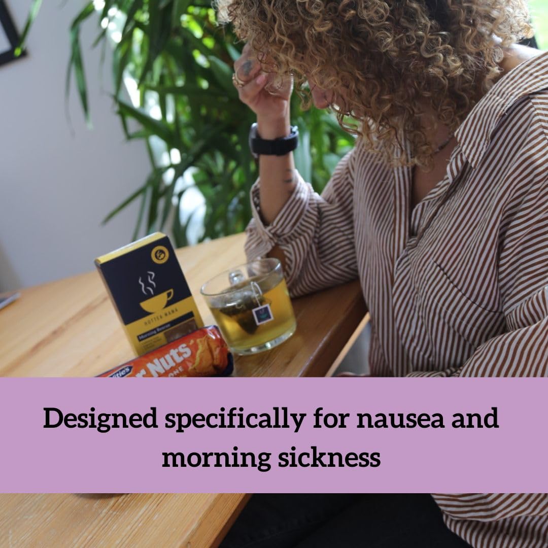 HOTTEA MAMA Morning Rescue Pregnancy Tea | Caffeine-Free Herbal Blend for Nausea Relief 9