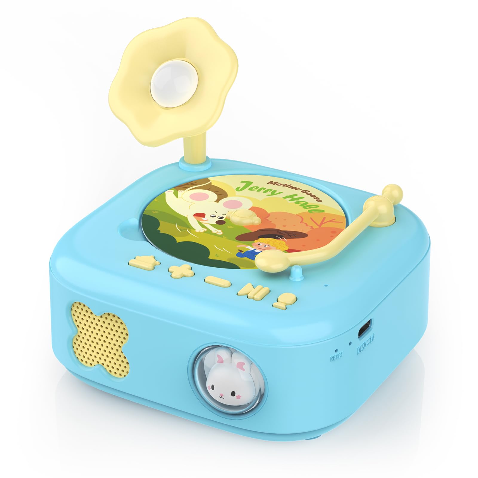 HOMESTEC Talking Flash Cards Record Player Story Player with 60pcs Cards