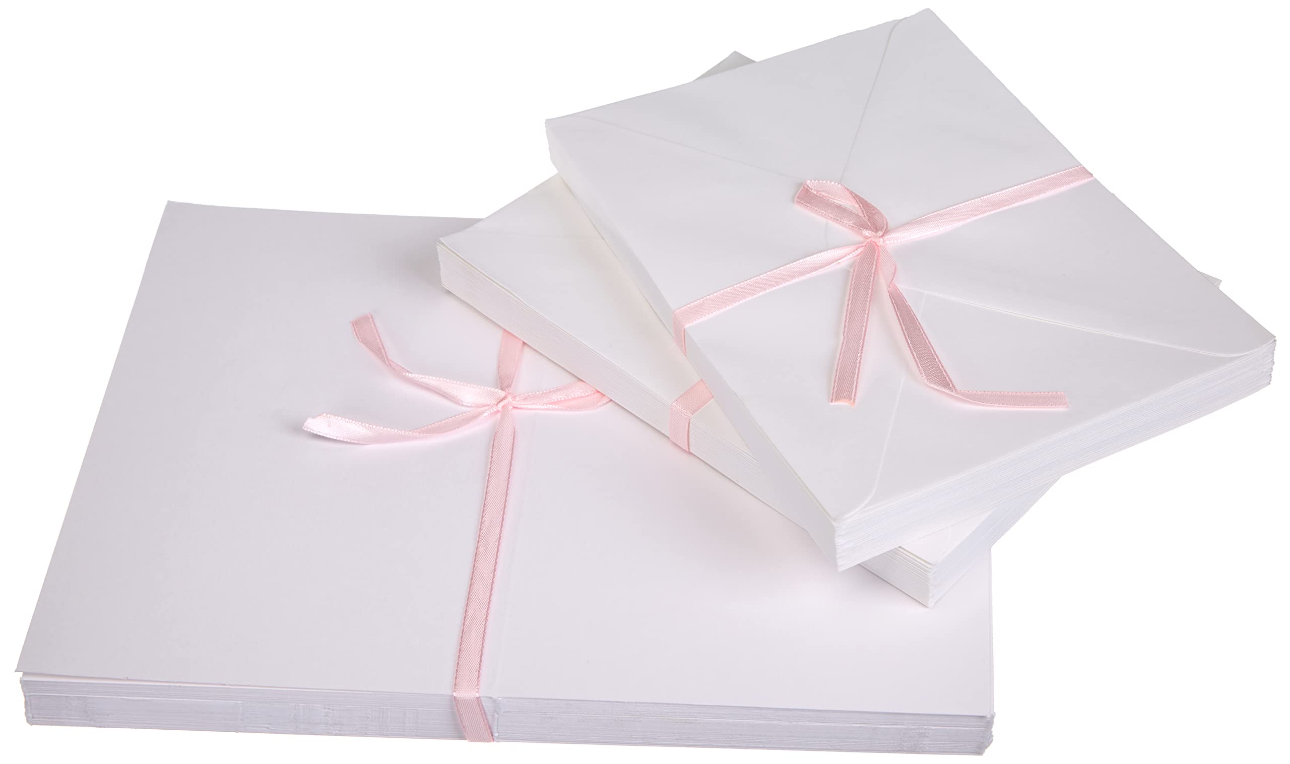 Papermania Blank Card and Envelope Set - 50 Count, 5 x 7-Inch White Cardstock for Crafting
