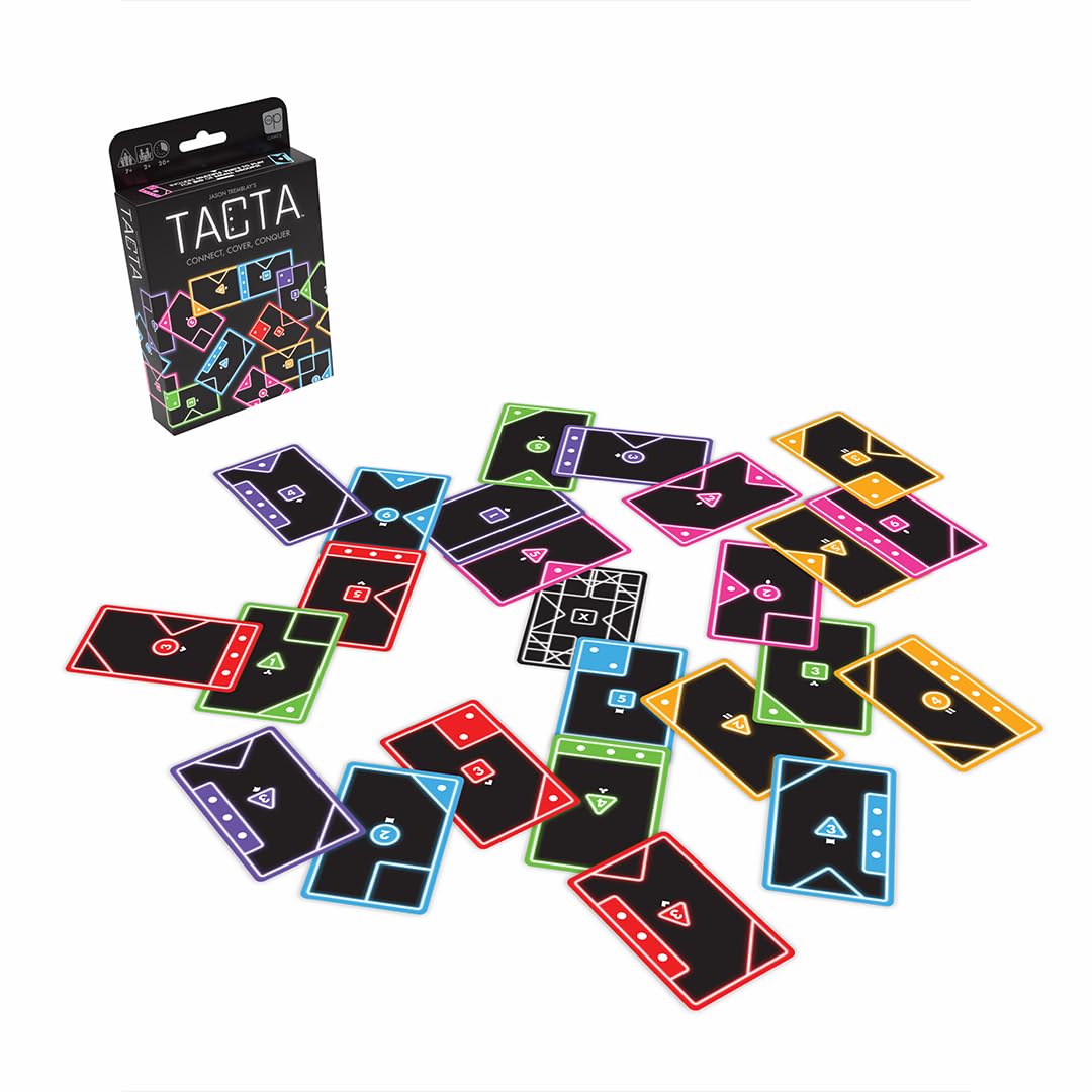 USAopoly Tacta Party Card Game - Strategy Shape-Matching | 2-8 Players | 20+ Min | Ages 7+ 3