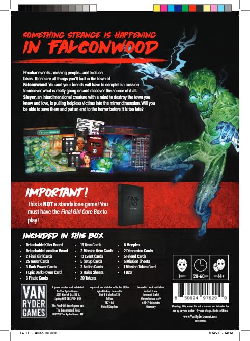 Van Ryder Games - Horror Board Game - Final Girl - The Falconwood Files - F