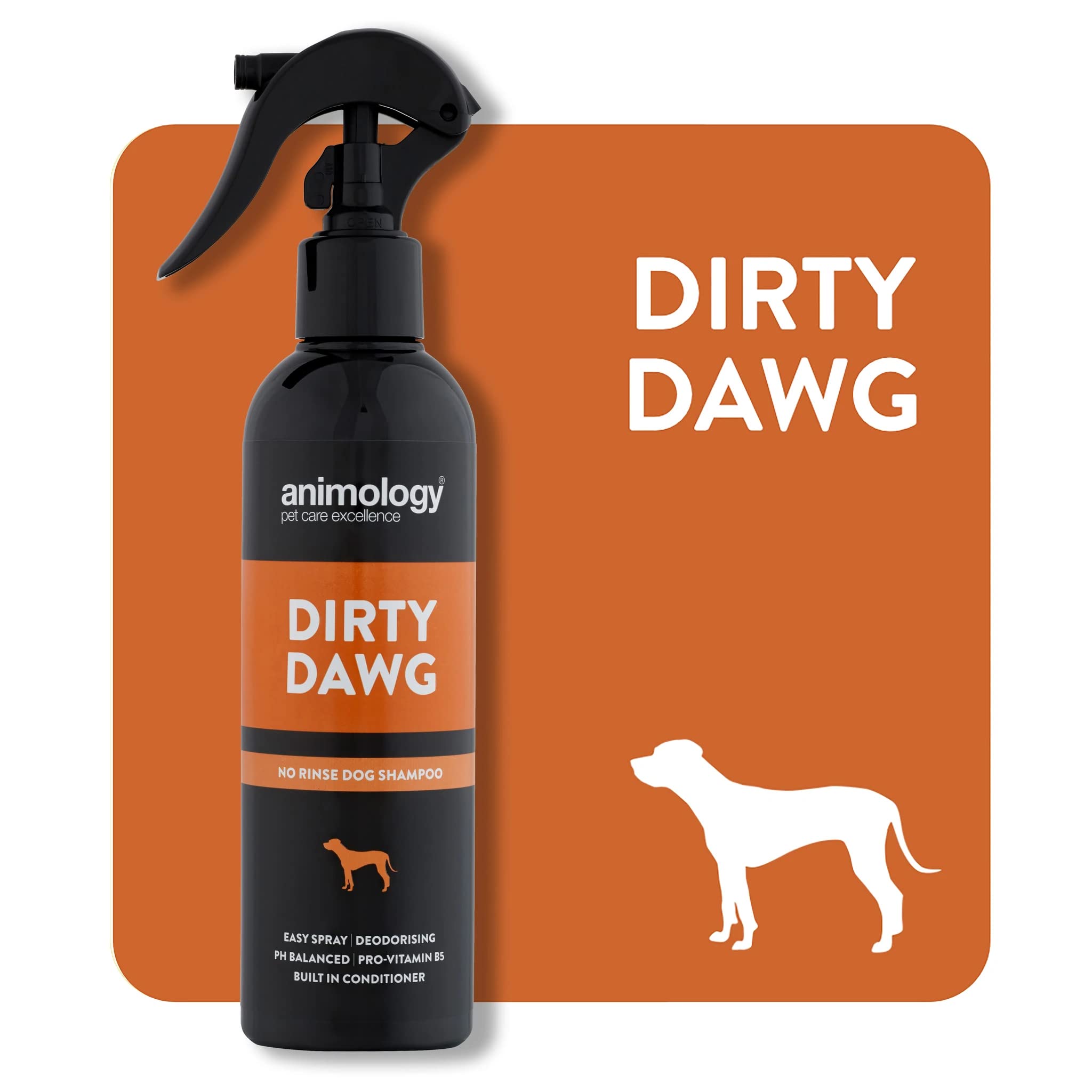 Animology Dirty Dawg Pup No-Rinse Shampoo Dog Spray - Deodorizing, Cleans Dirt, Signature Scent | 250ml 2