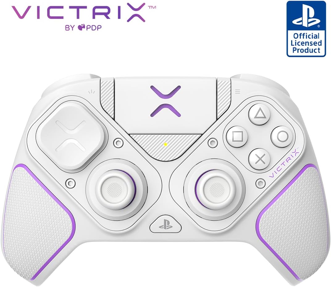 PDP Victrix Pro BFG Wireless Gaming Controller for PS5, PS4, PC - Customizable Fight Pad with Swappable Modules