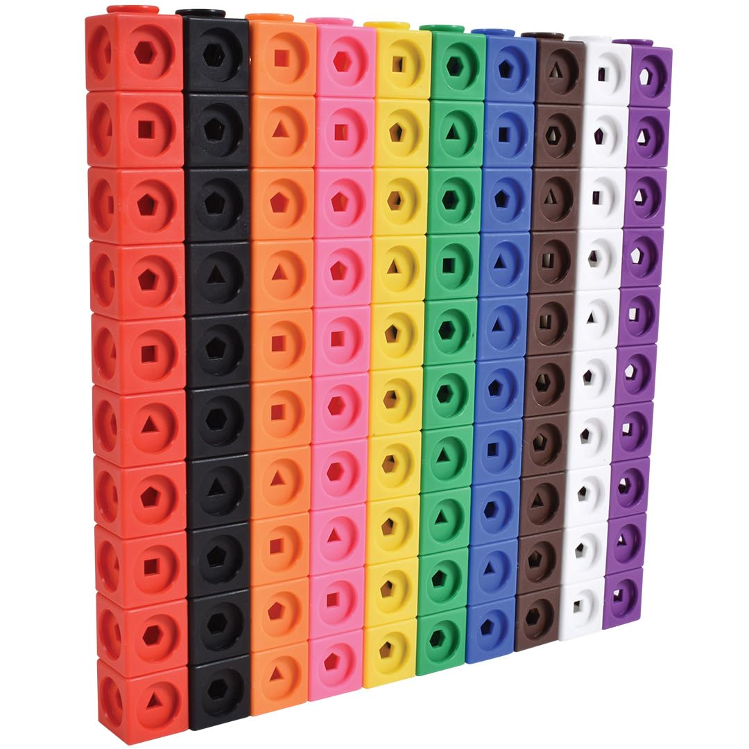 edxeducation Math Cubes - Set of 100 Linking Cubes for Early Maths & STEM | Ages 3+