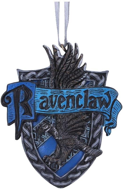 Nemesis Now Harry Potter Ravenclaw Crest Hanging Ornament, Blue, 8cm