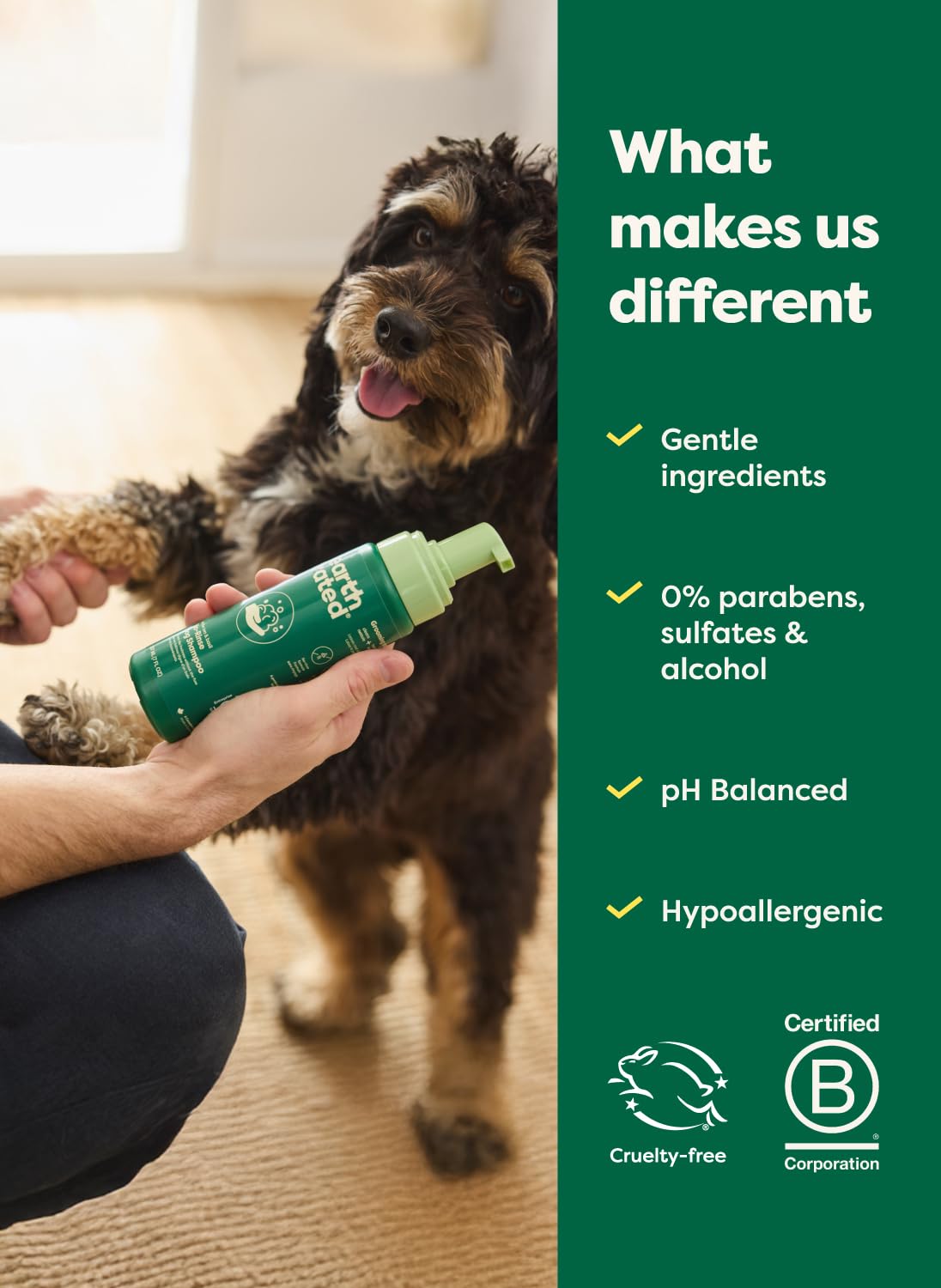 Earth Rated No-Rinse Dog & Puppy Shampoo - Waterless Foam for Conditioning & Deodorizing | 7 oz 6