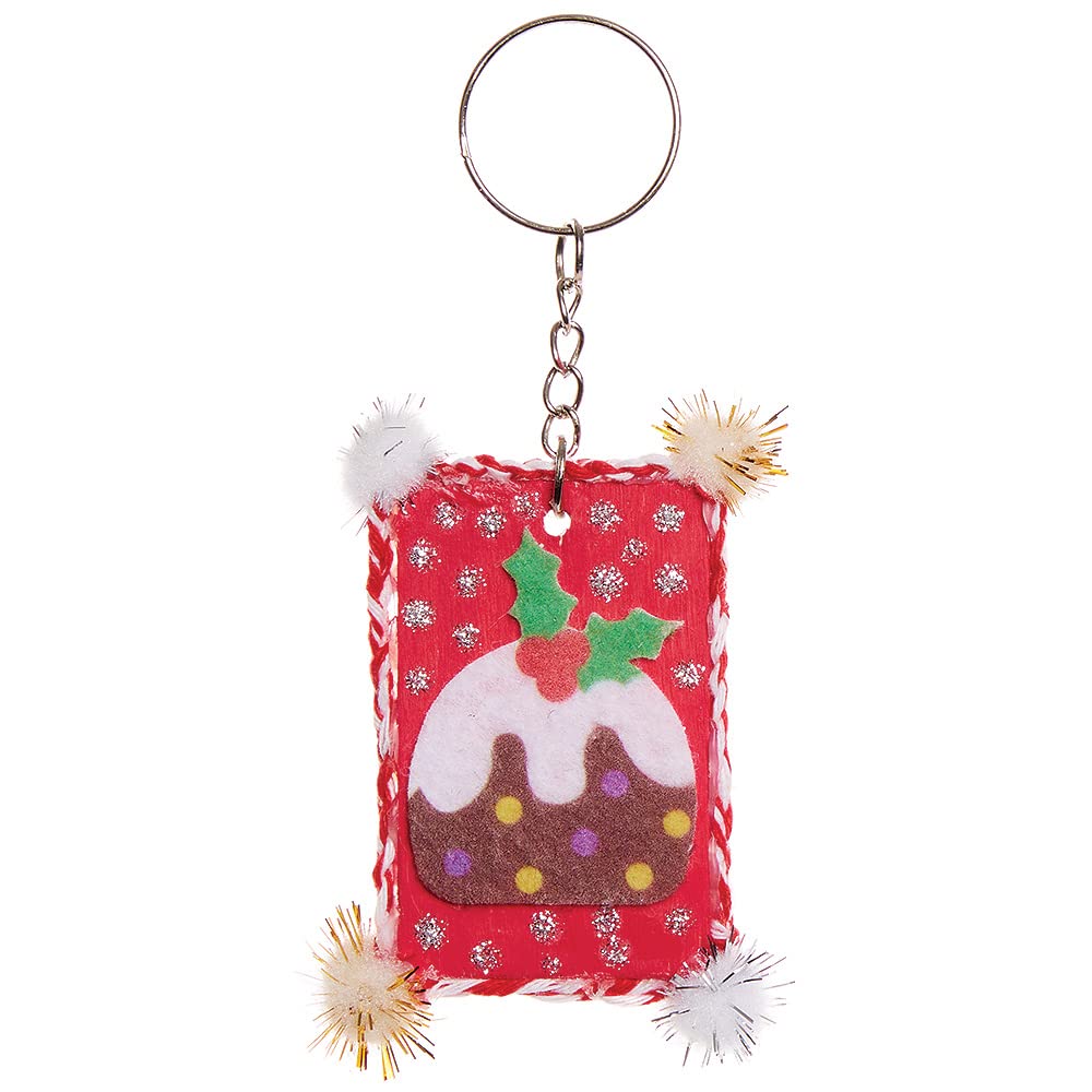 Baker Ross FX305 Christmas Robin Felt Stickers - Pack of 100 Assorted Designs