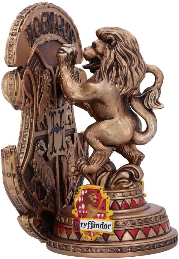 Nemesis Now Officially Licensed Harry Potter Gryffindor Bookend 20cm, Gold