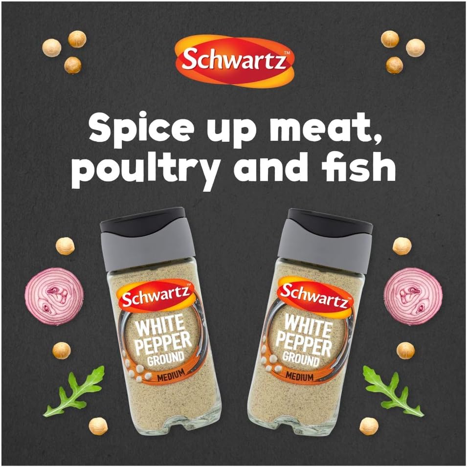 Schwartz - Ground White Pepper 34g, Pack of 6 4