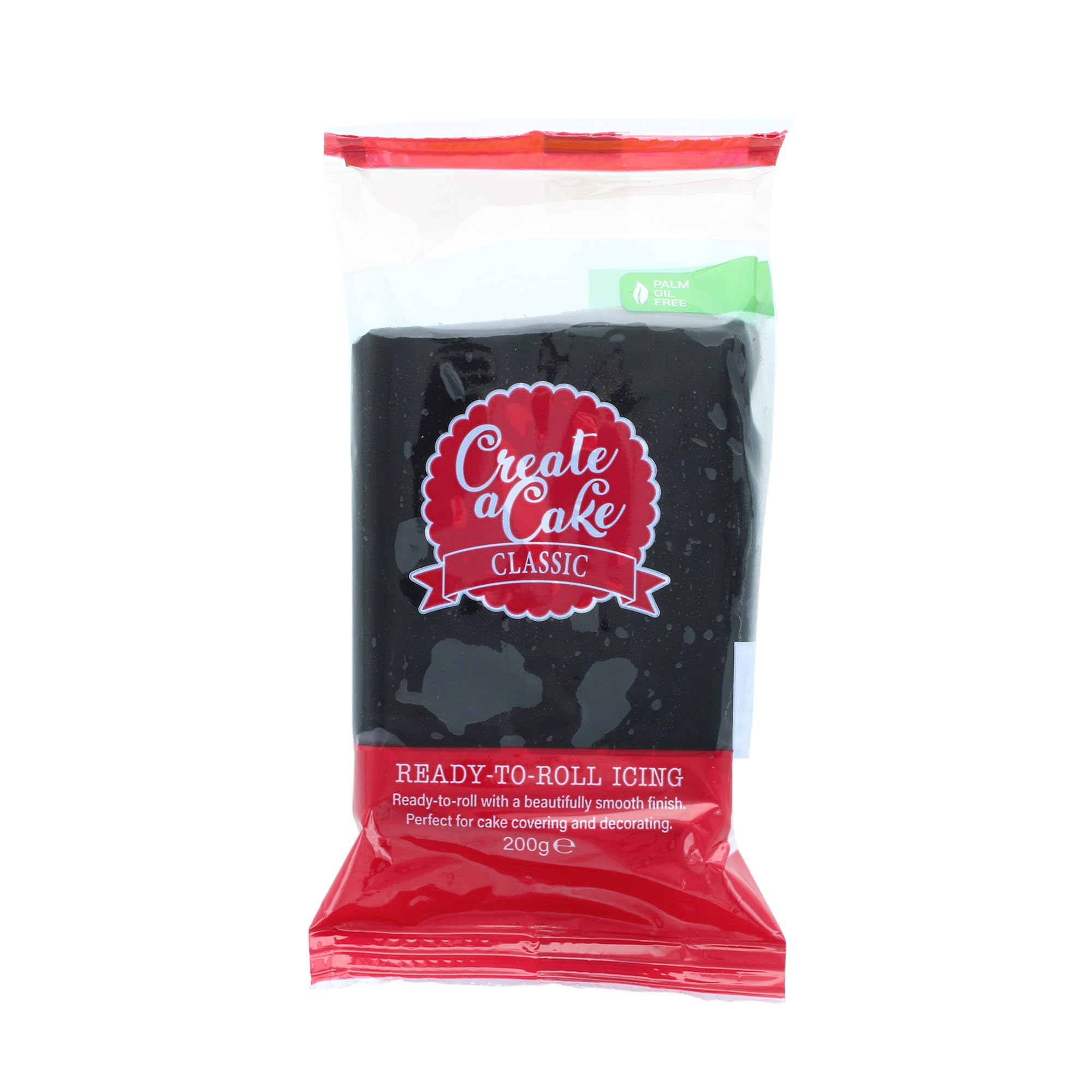 Create A Cake Ready To Roll Icing - Black Fondant Sugar Paste | Palm Free | 200g 7