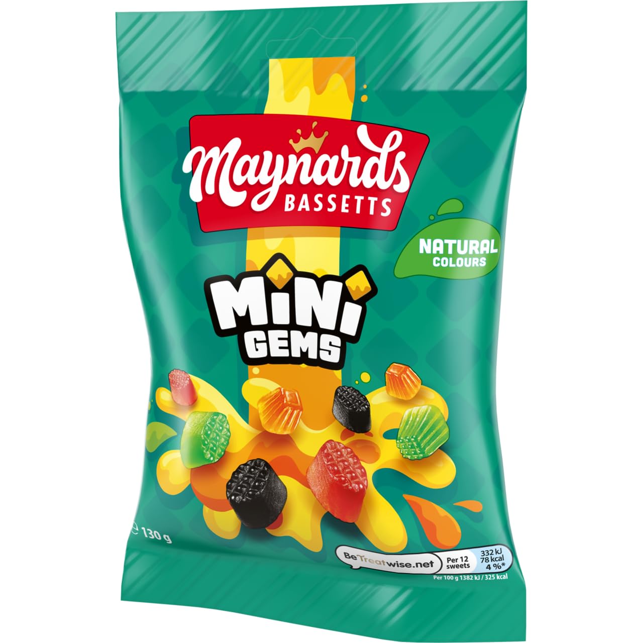 Maynards Bassetts Minigems Sweets Bag - Assorted Fruity Jelly Sweets | 130 g 2