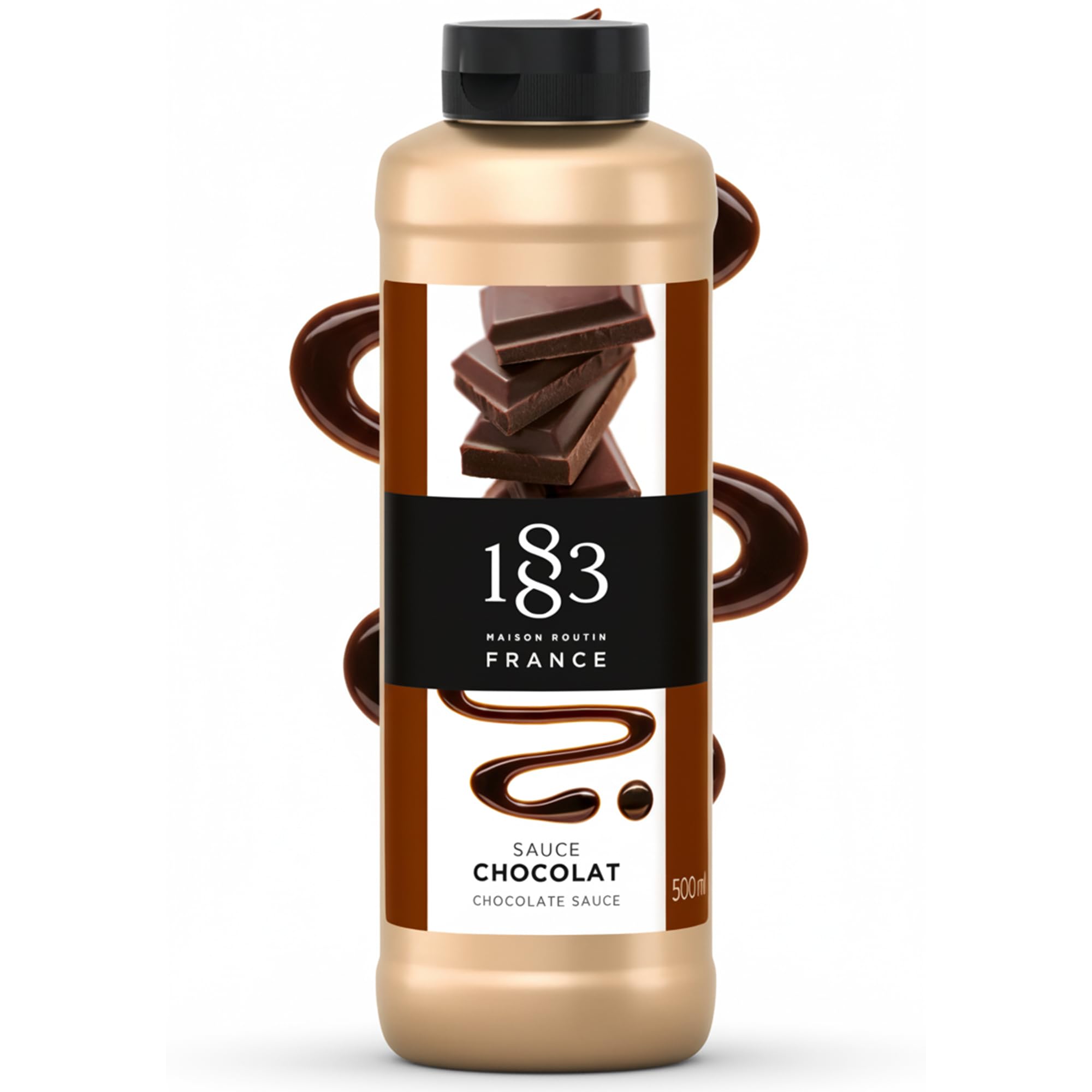 1883 Maison Routin Chocolate Sauce - Rich Cocoa Blend | 500ml Squeezable Tube 1