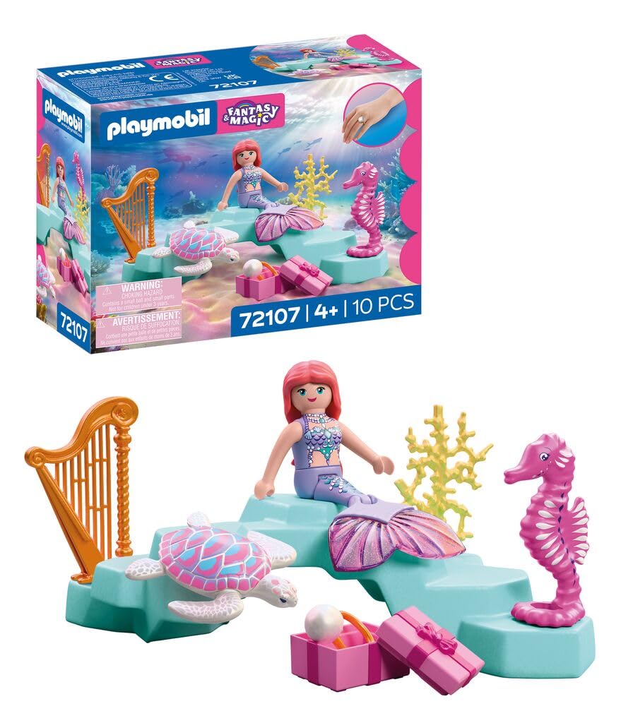 Playmobil Mermaid with Gift - Underwater Wedding Set | Ages 4+ | Model 72107