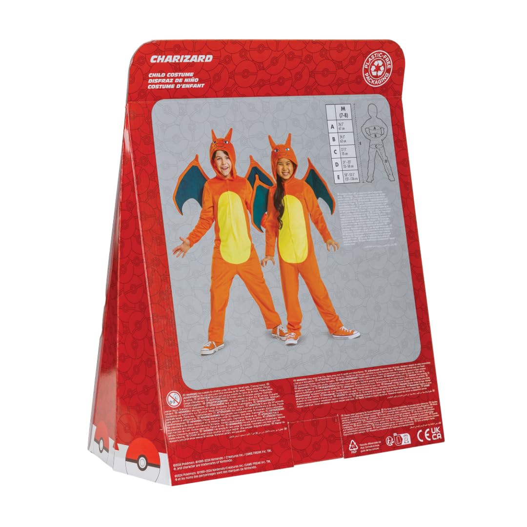 Disguise Charizard Costume - Kids Fancy Dress Jumpsuit 6