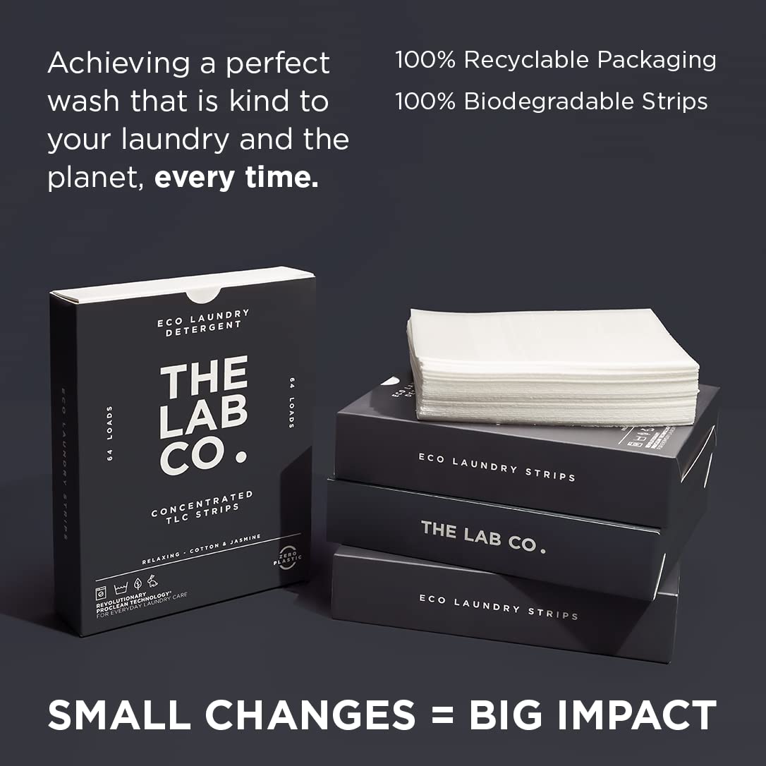 The Lab Co. - Laundry Detergent Strips (64 Loads, Cotton Lavender Jasmine) 5