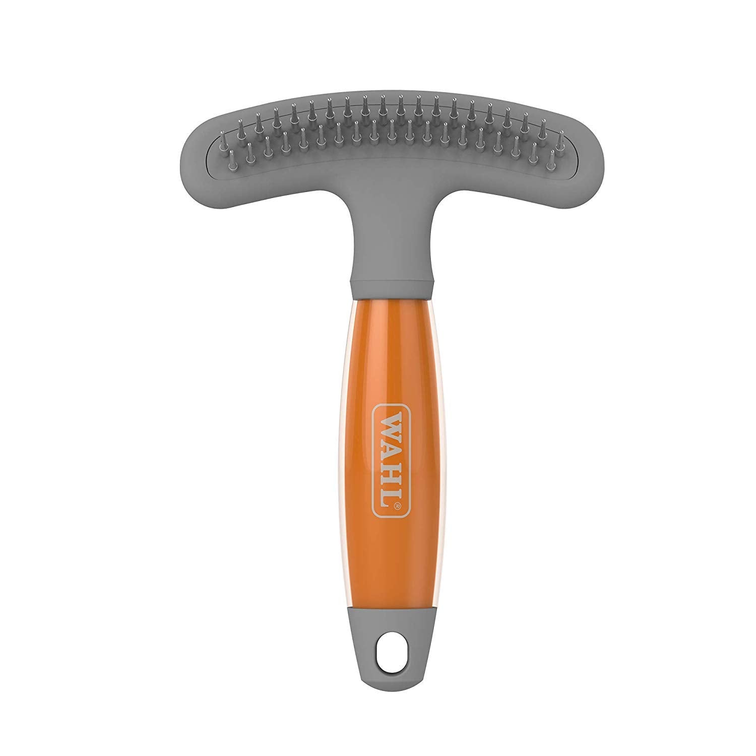 Wahl Double Row Rake and Shedding Blade 2-in-1 Grooming Tool for All Coat Types | Orange 1
