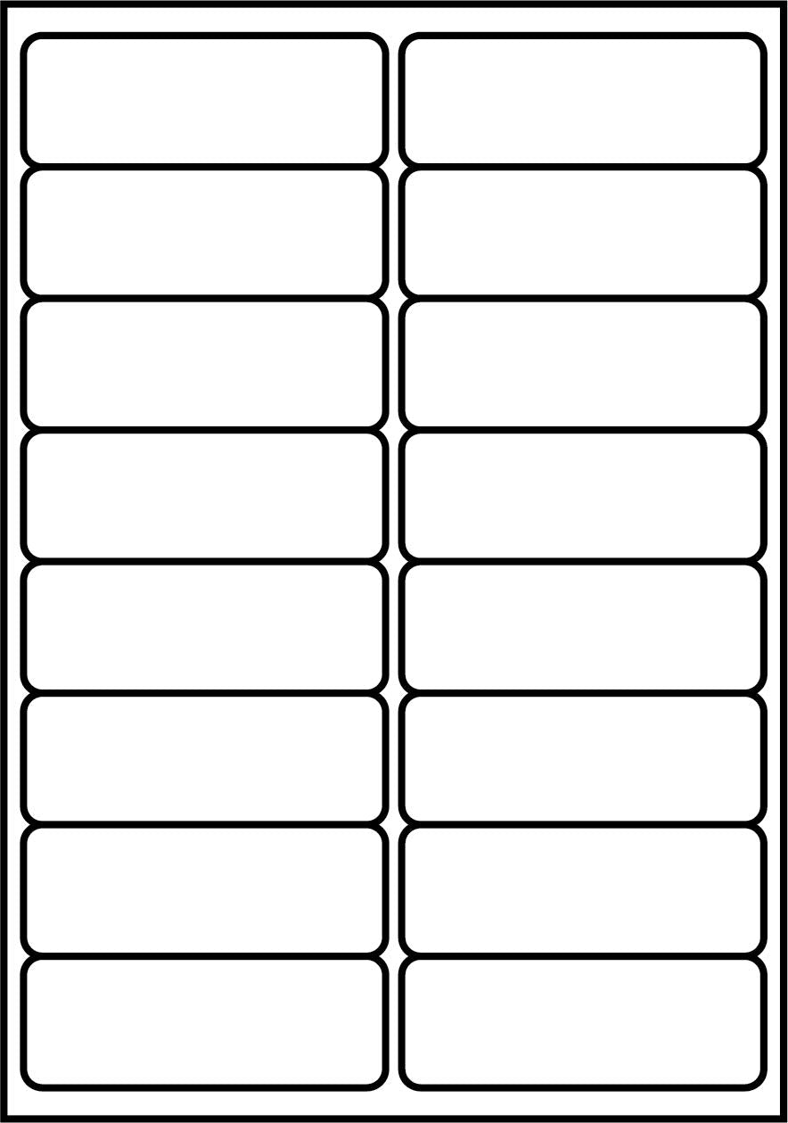 SmithPackaging A4 Self Adhesive Address Labels - 16 Labels/Sheet, 100 Sheets (1600 Total)