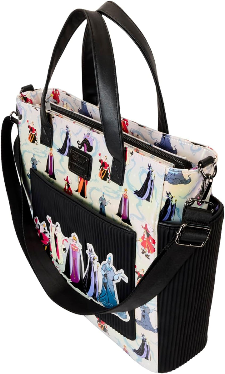 Loungefly Disney Villains All-Over Print Convertible Backpack & Tote Bag (WDBK3823)