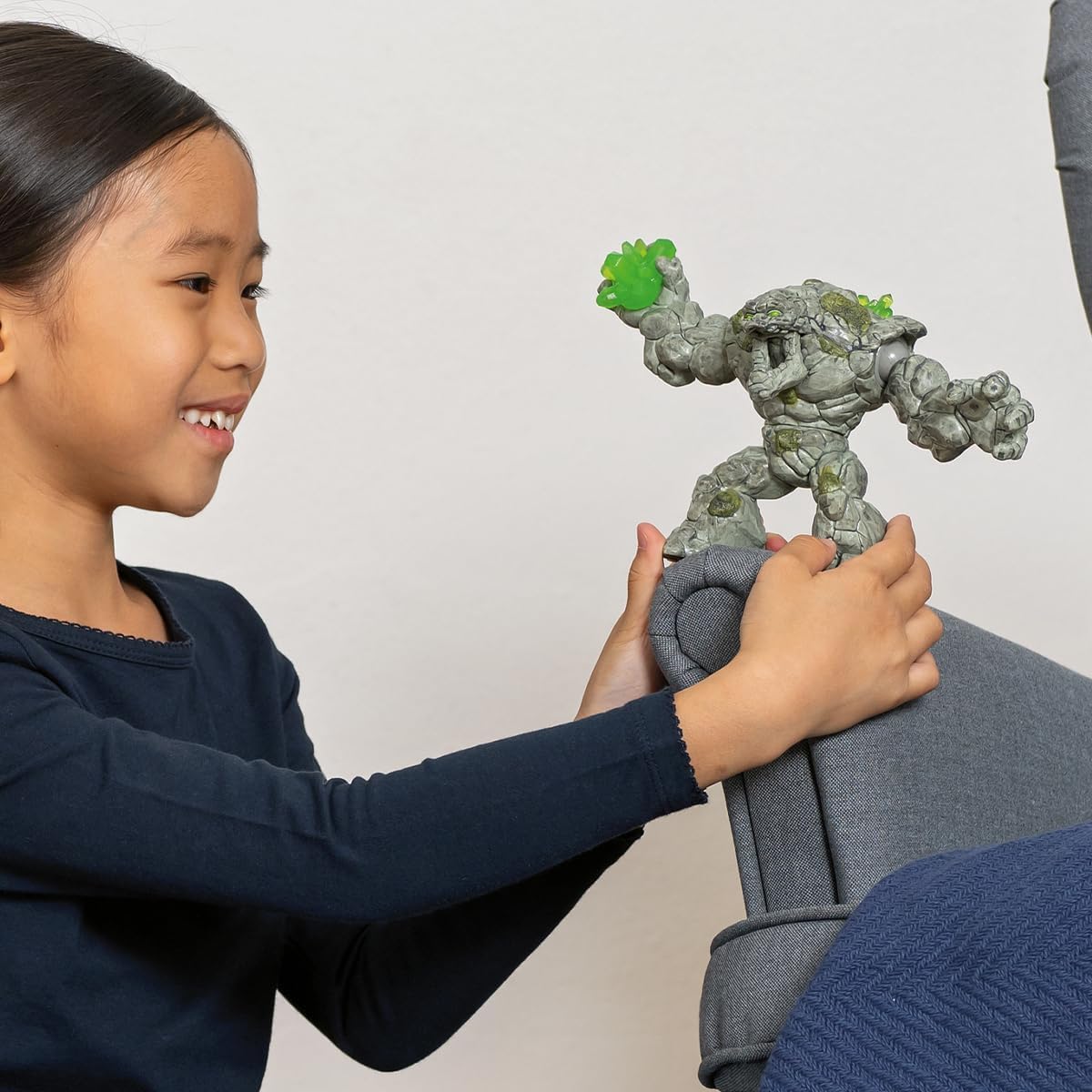 Schleich Eldrador Creatures Stone Monster - 8" Movable Action Figure with Crystal - Fantasy Playset for Kids 3+ 12