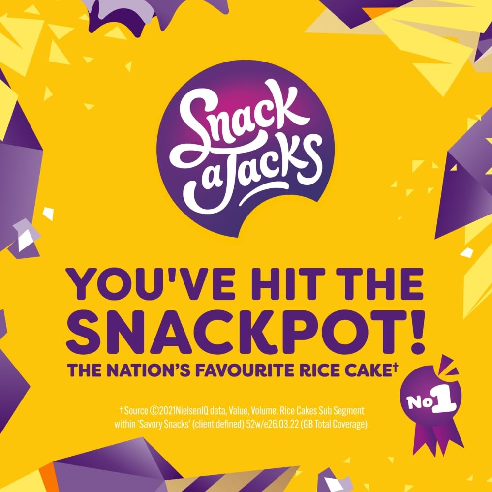 Snack Jack Rice & Corn Cakes - Salt & Vinegar Flavor | 117g | Popped, Not Fried 7