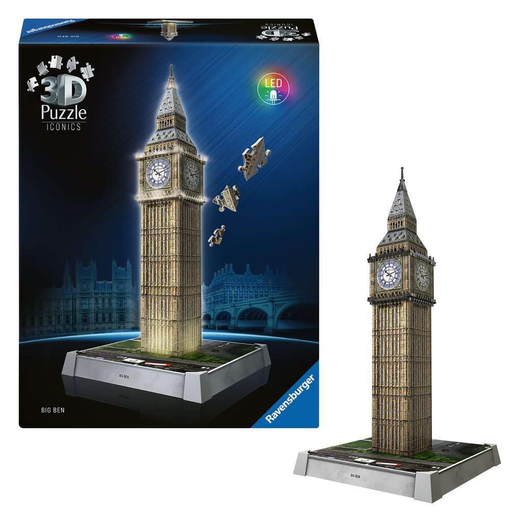 Ravensburger Iconics Big Ben Light-Up 3D Jigsaw Puzzle - 216 Pieces 12