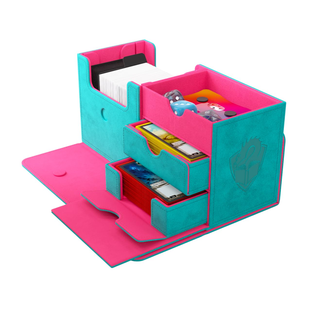 Gamegenic The Academic 133+ XL Teal/Pink Trading Card & Accessory Holder 9