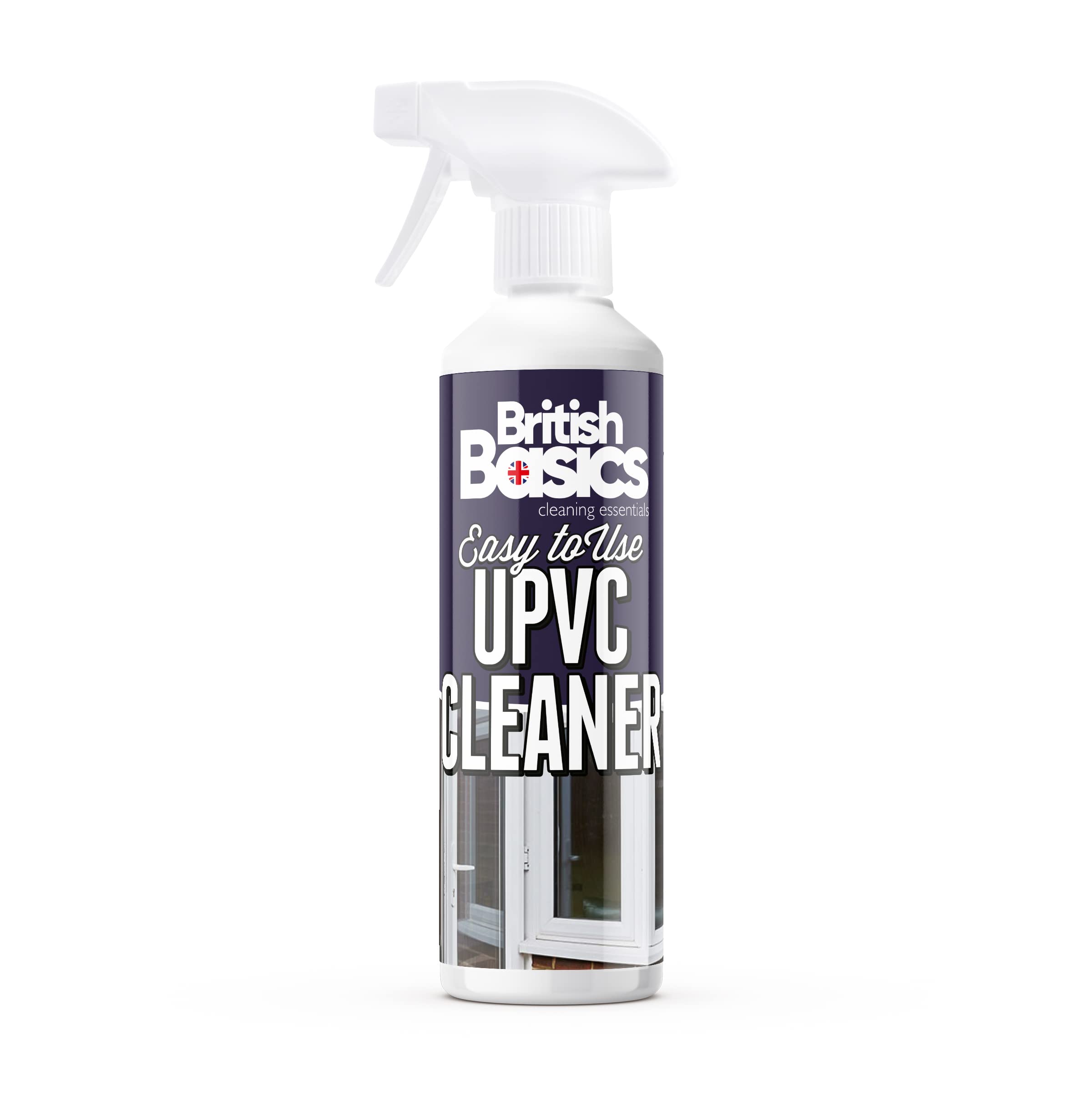 BritishBasics UPVC Cleaner Spray - Streak-Free Shine | 500 ml Unscented Liquid 1