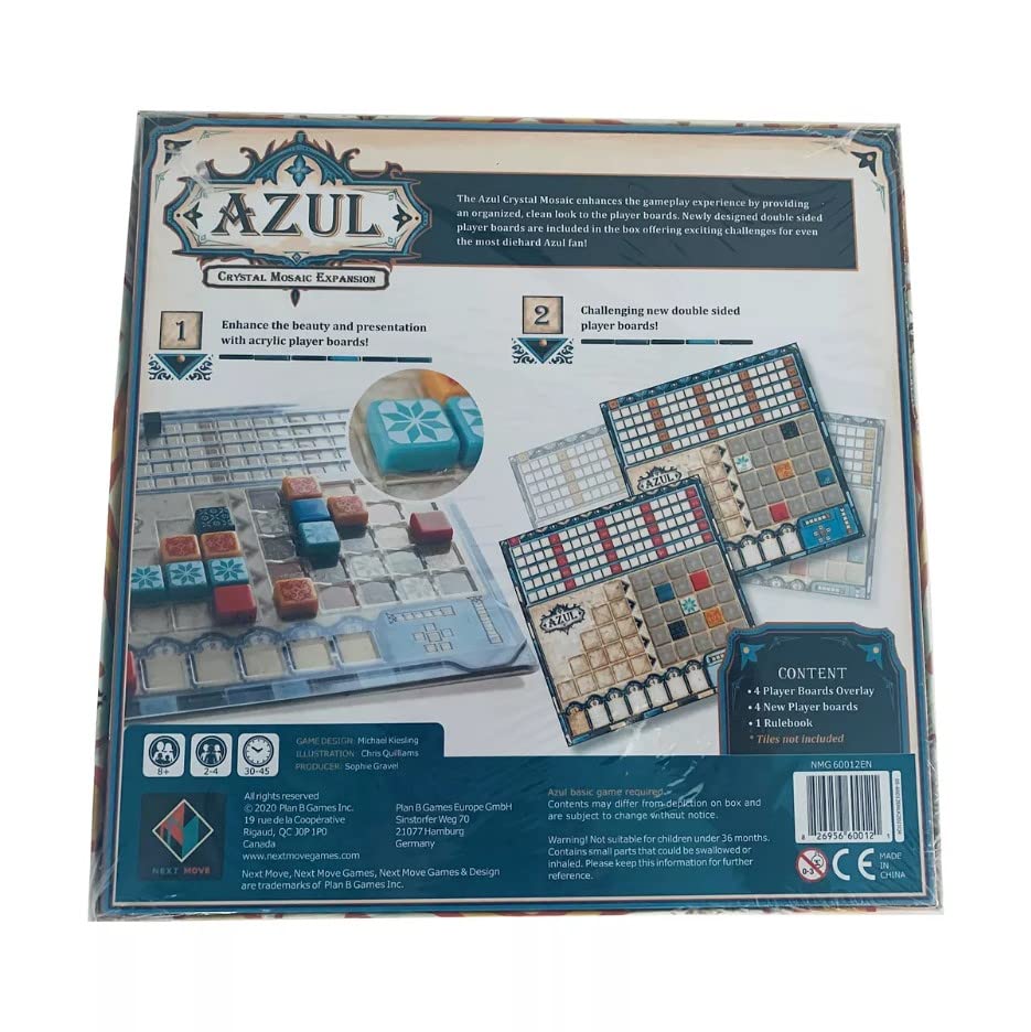Plan-B-Spiele | Azul: Kristallmosaik | Brettspiel | Ab 10 Jahren | 2-4 Spieler