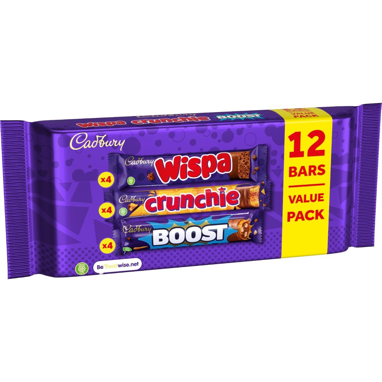 Cadbury Chocolate Bars Value Pack (12 Bars: Boost, Crunchie, Wispa) 7